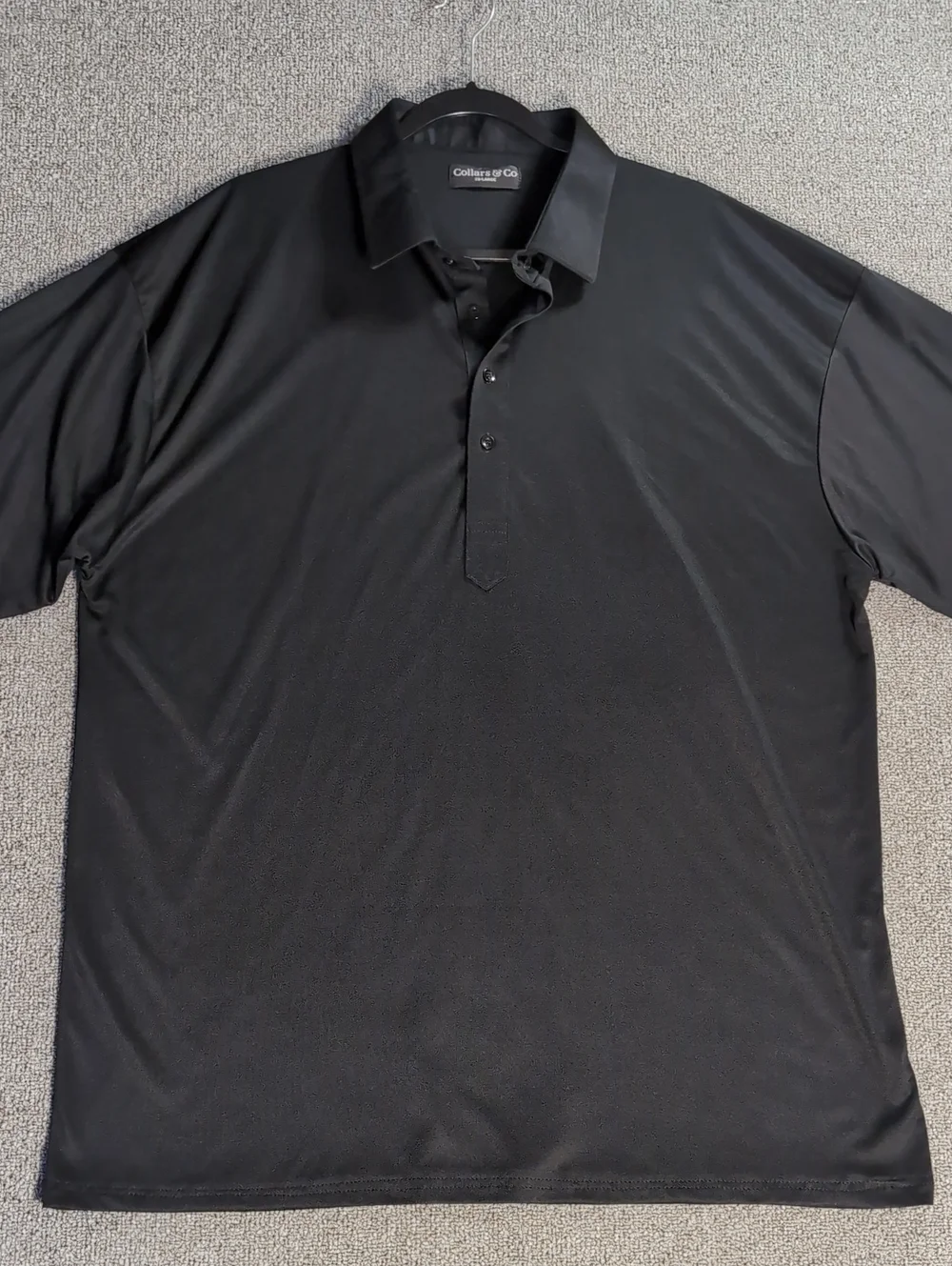 Collars & Co. The Original Dress Collar Polo Size 3XL in Black